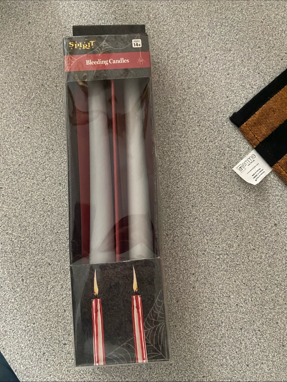 Spirit Bleeding Taper Candles - White with Red Drips